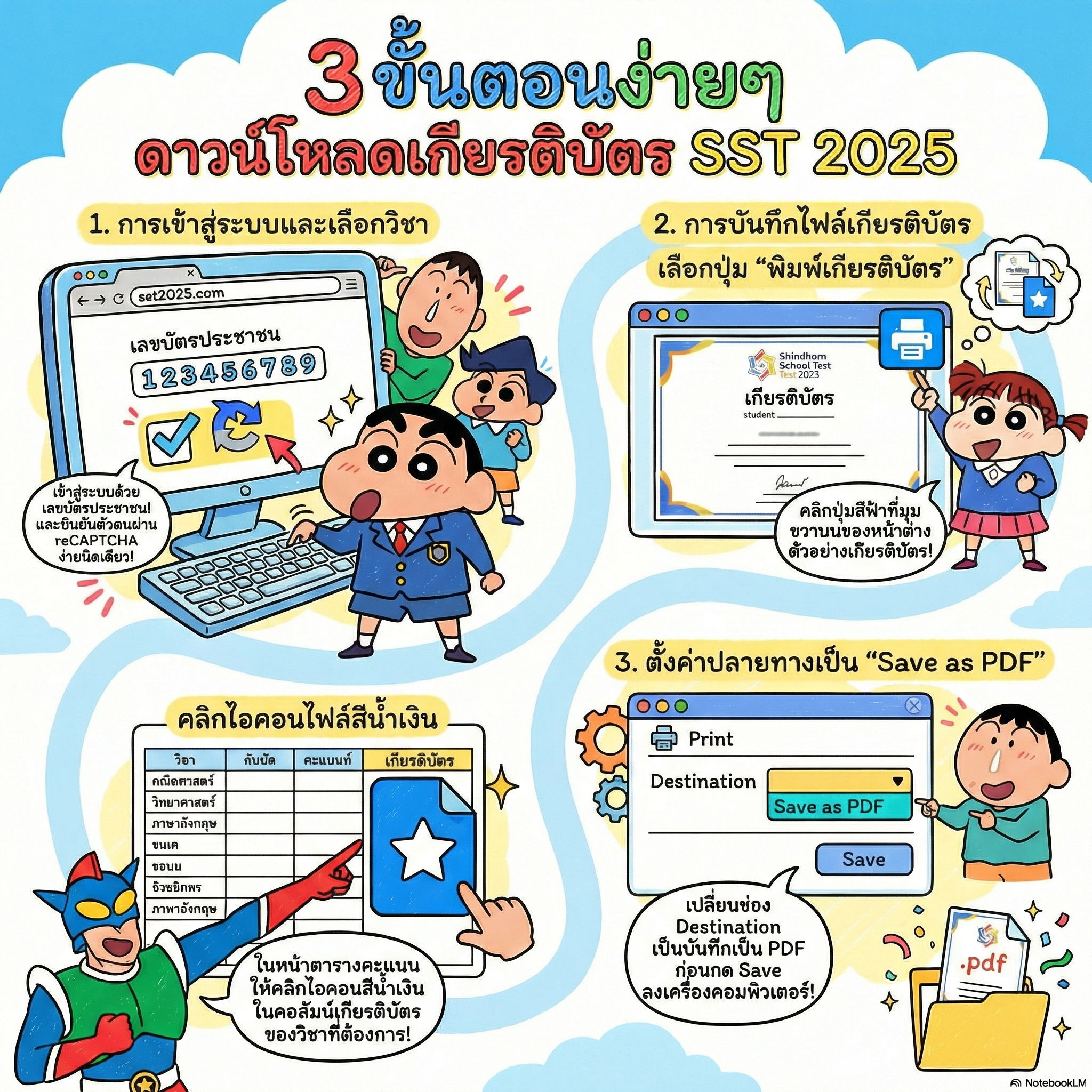 ขั้นตอนการโหลดเกียรติบัตร